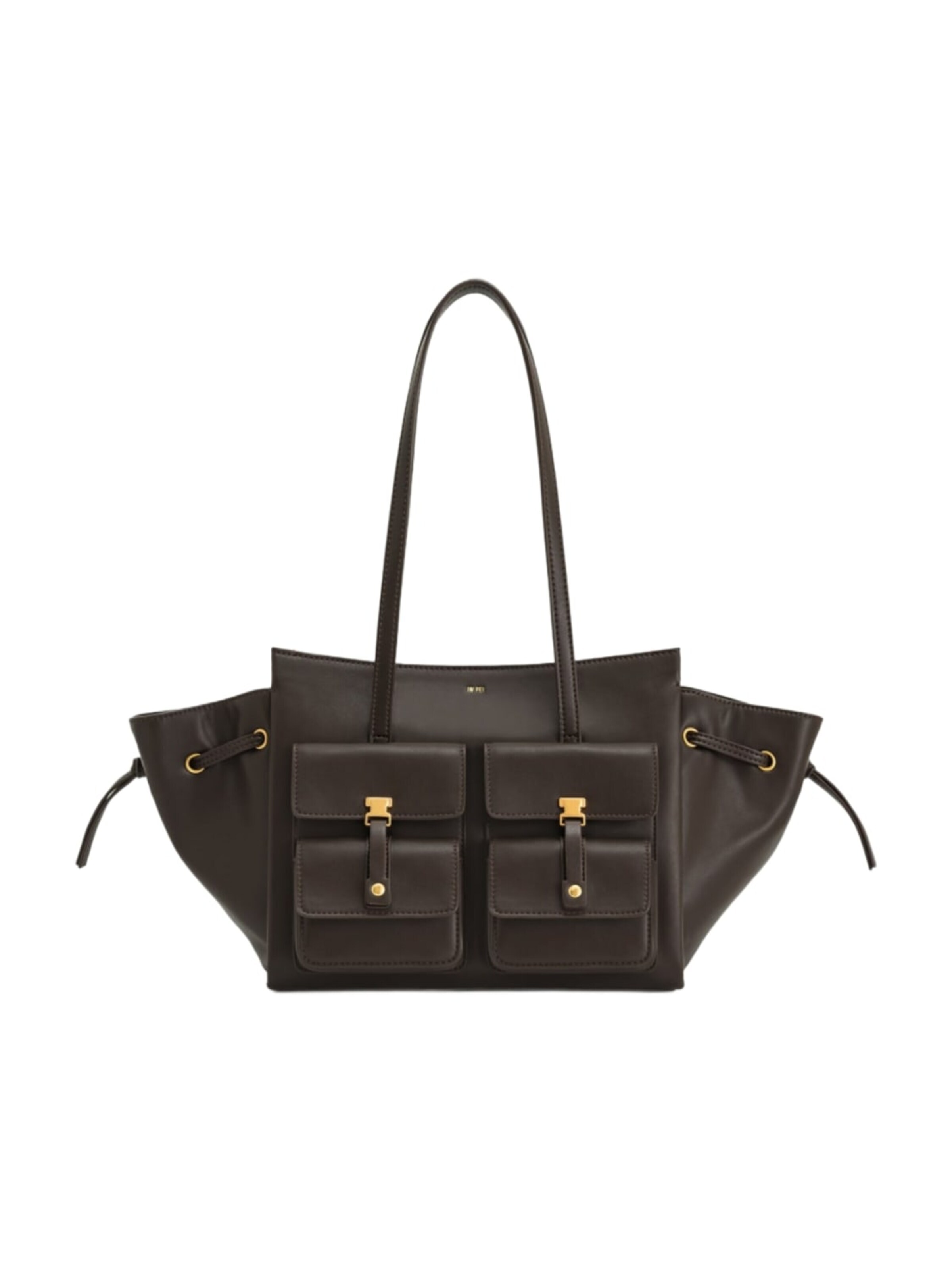 JW PEI - Shopper 'JW PEI Cabas / Shopping Linda Dark Brown' en marrón: frente