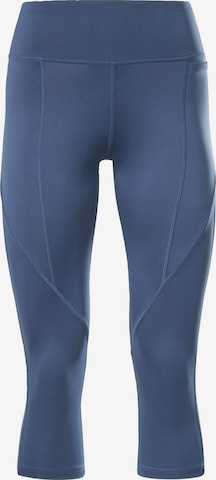 Reebok Workout Pants in Blue: front