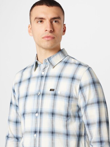 Lee Regular fit Button Up Shirt 'LEESURE' in Blue