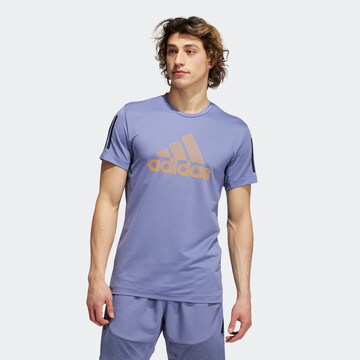 ADIDAS SPORTSWEAR Performance Shirt 'Warrior' in Purple: front