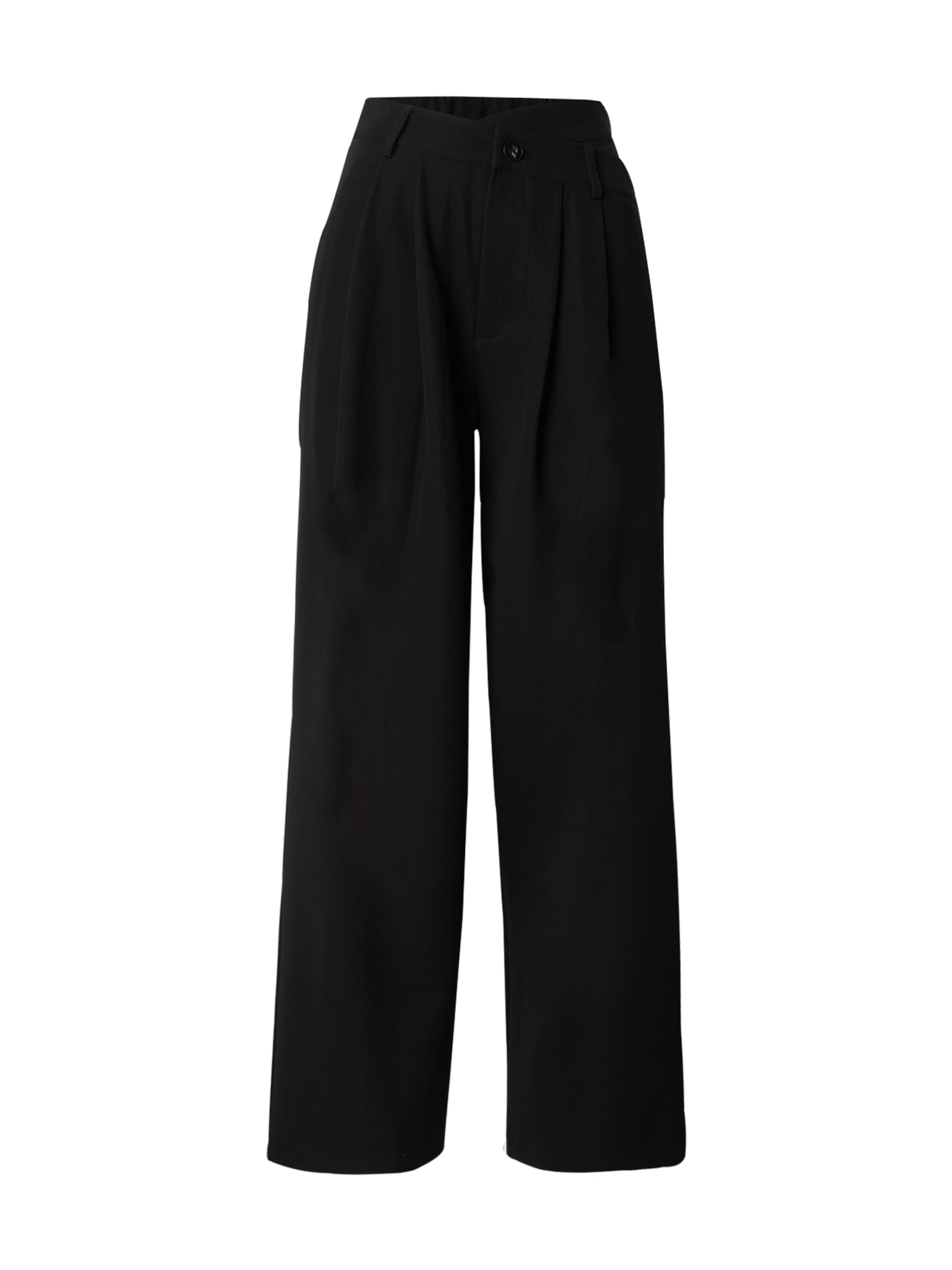 Wide leg Pantaloni con pieghe 'Svea' di LeGer by Lena Gercke in nero: frontale