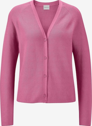 Cardigan MADELEINE en rose : devant