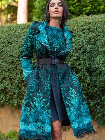 JIORO Between-seasons coat 'LEO' in Green, Item view