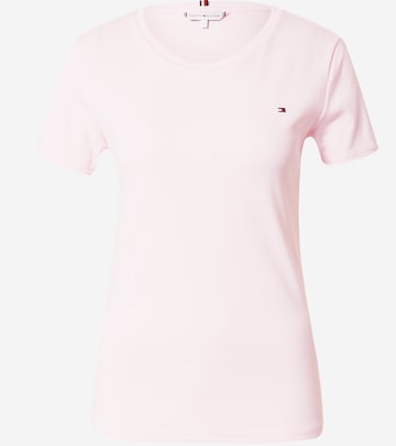 T-shirt TOMMY HILFIGER en rose : devant