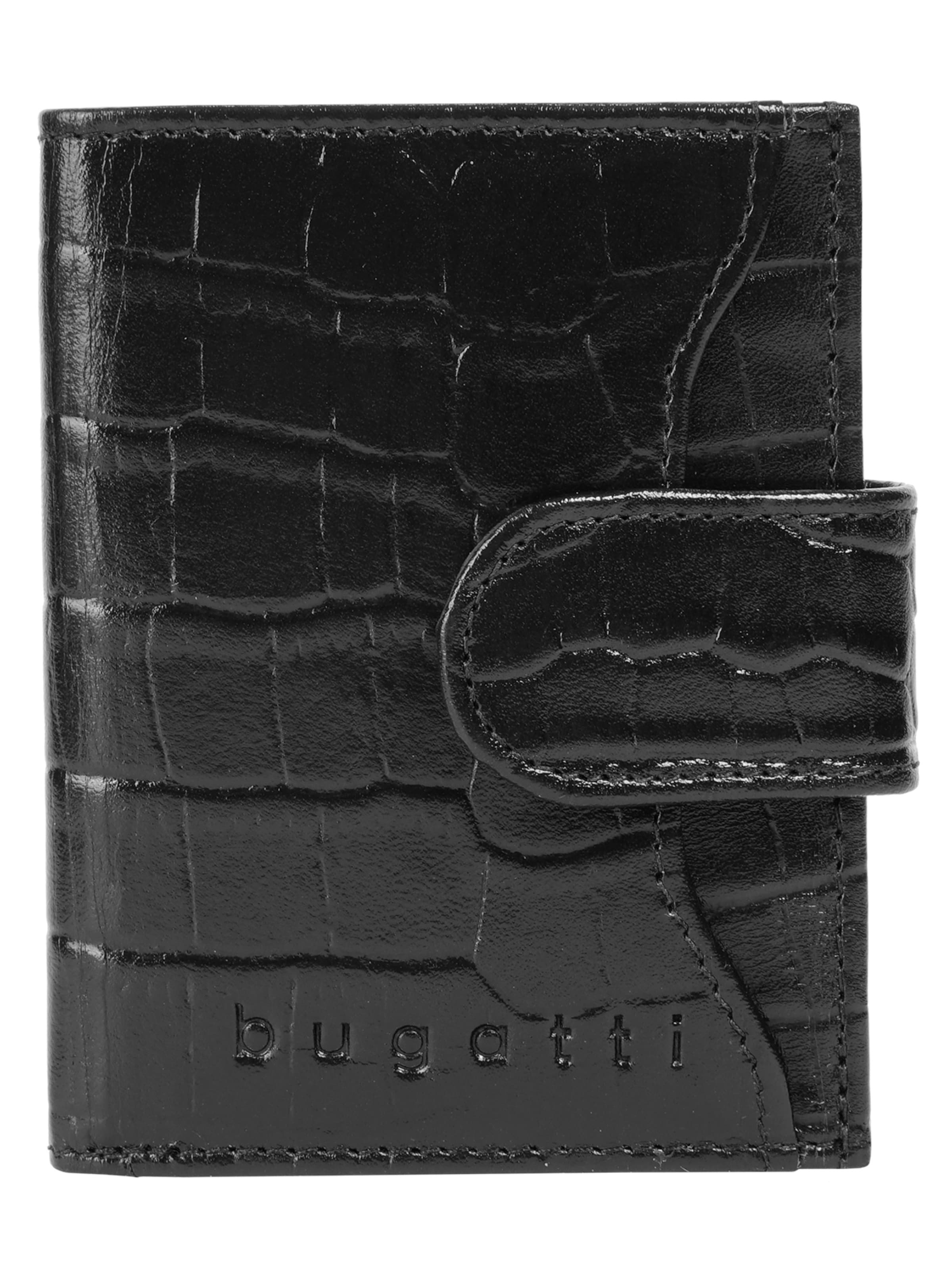 bugatti Wallet 'SECURE SMART' in Black: front