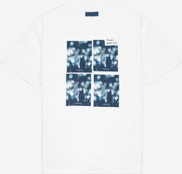 T-shirt 'Audience' EMBLEMM en blanc : devant