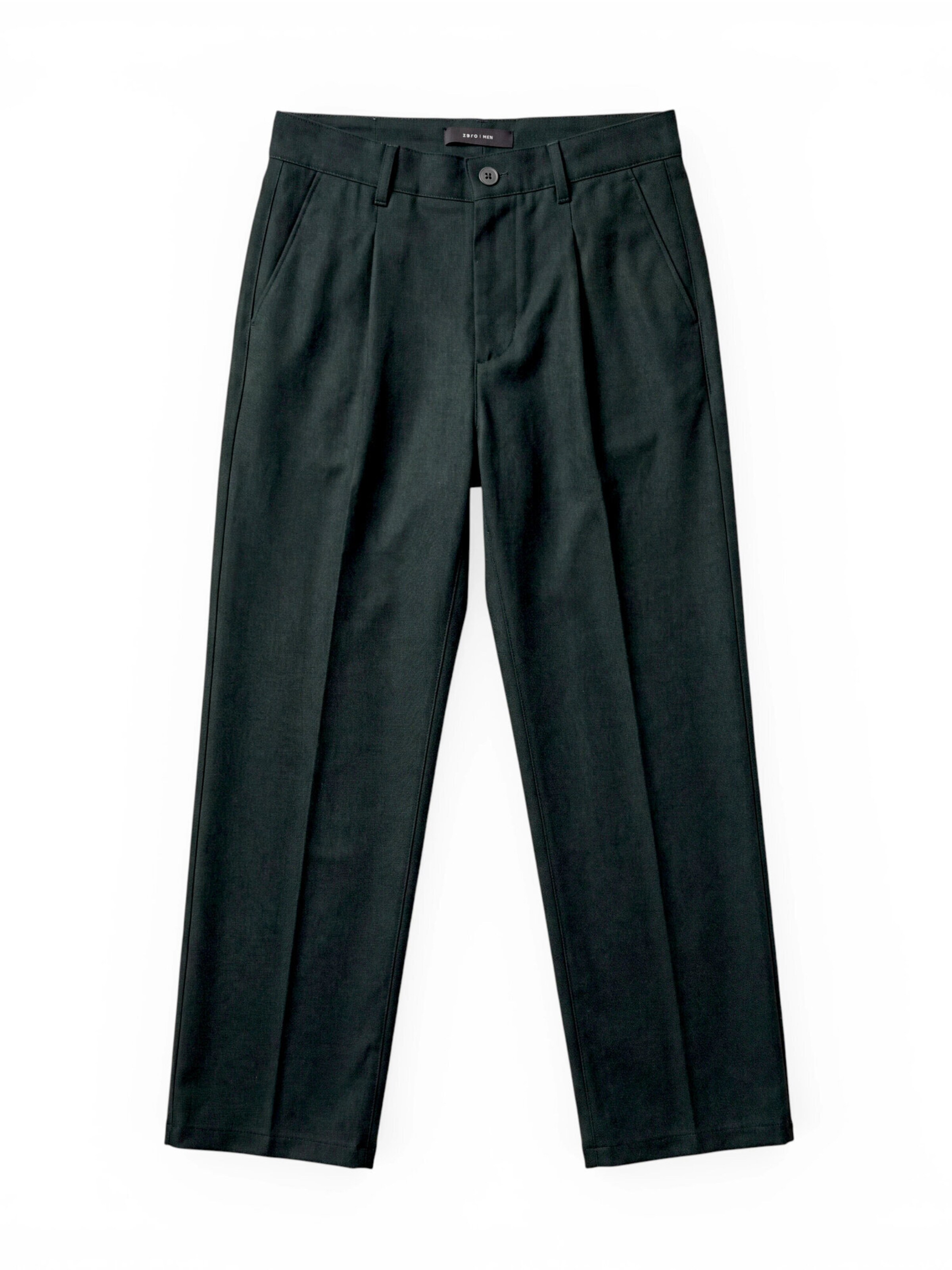 Pantaloni chino di zero in verde: frontale