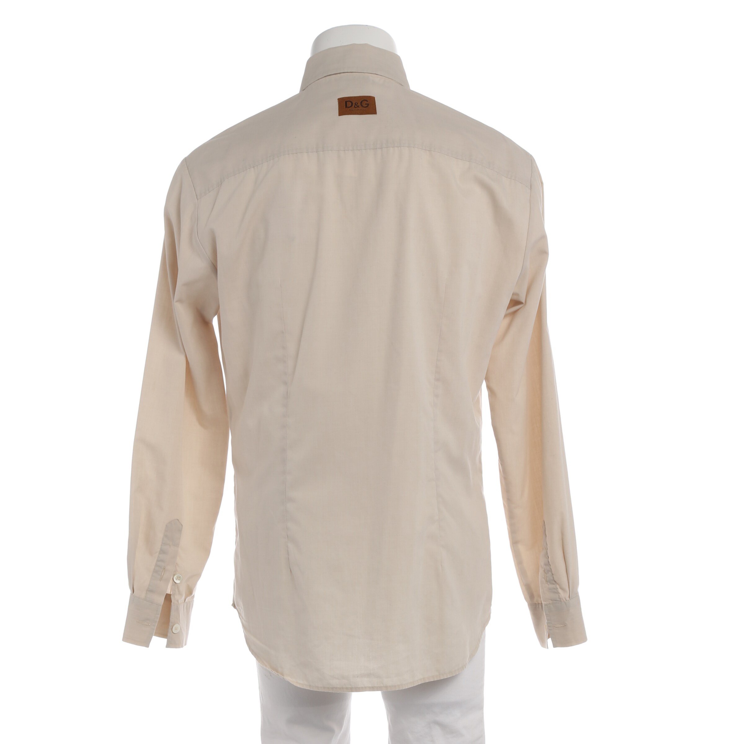 DOLCE & GABBANA Freizeithemd / Shirt / Polohemd langarm M-L in Weiß