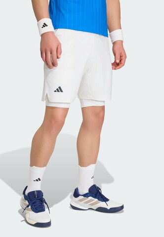 ADIDAS PERFORMANCE - regular Pantalón deportivo en blanco: frente