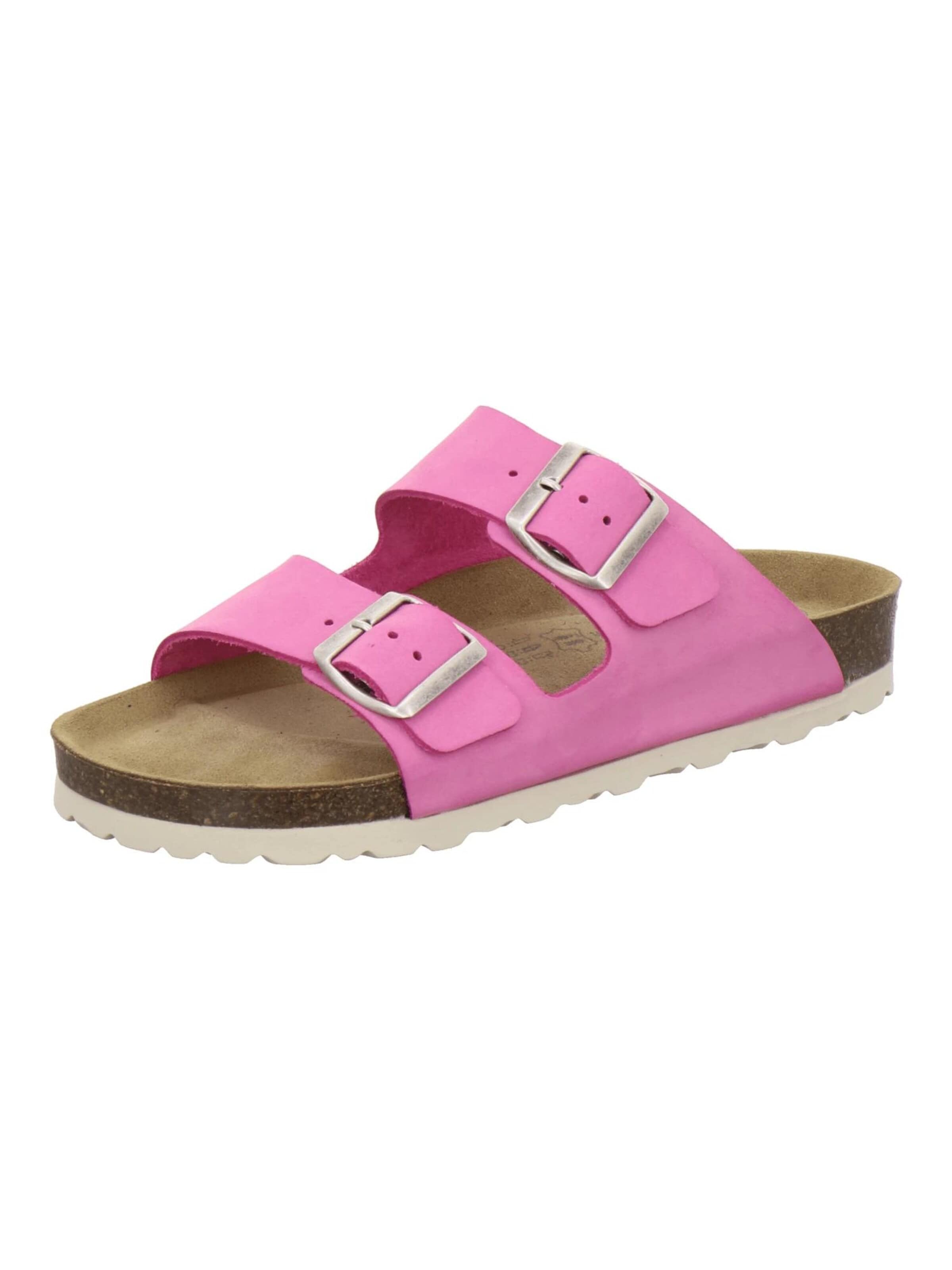 AFS-Schuhe Mule 'Pantoletten Damen Zweischnaller fuchsia' in Pink: front
