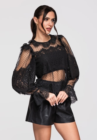 Ombre Blouse 'OW-TS-E0015' in Black