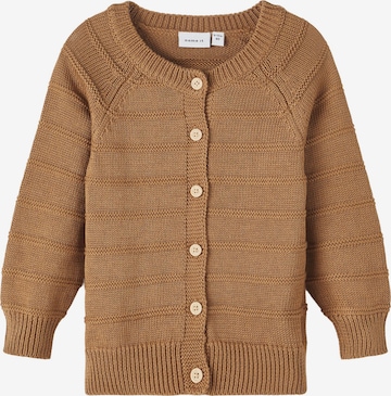 NAME IT Knit cardigan 'BOLAN' in Brown: front