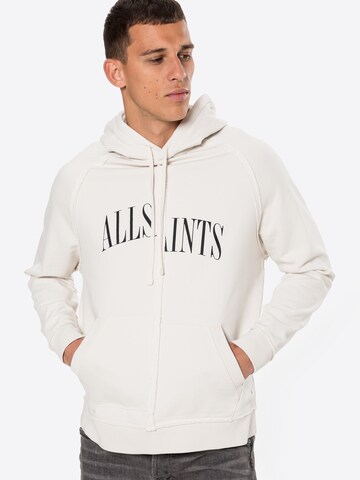 AllSaints Sweatshirt 'Diverge' in White: front