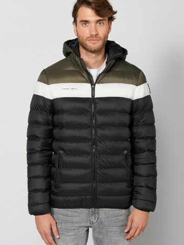 KOROSHI Between-season jacket in Black: front