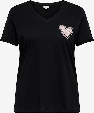 ONLY Carmakoma Shirt 'CARMAKOMA' in Black: front
