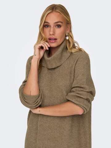 ONLY Knitted dress 'Silly' in Brown