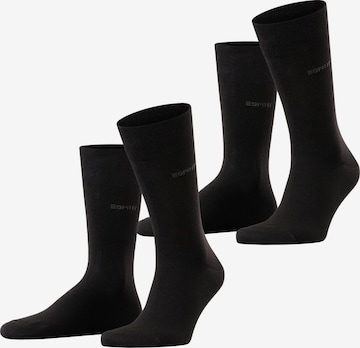 ESPRIT Socks 'Basic Easy 2-Pack' in Black: front