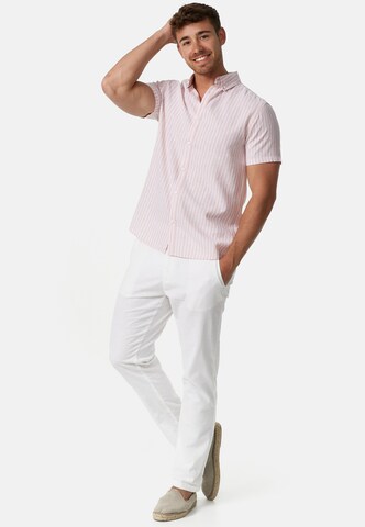 INDICODE JEANS Regular fit Button Up Shirt ' Bravida ' in Pink