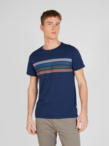 BLEND T-Shirt in Blau: predná strana