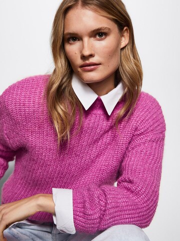 MANGO Sweater 'ABRIL' in Pink
