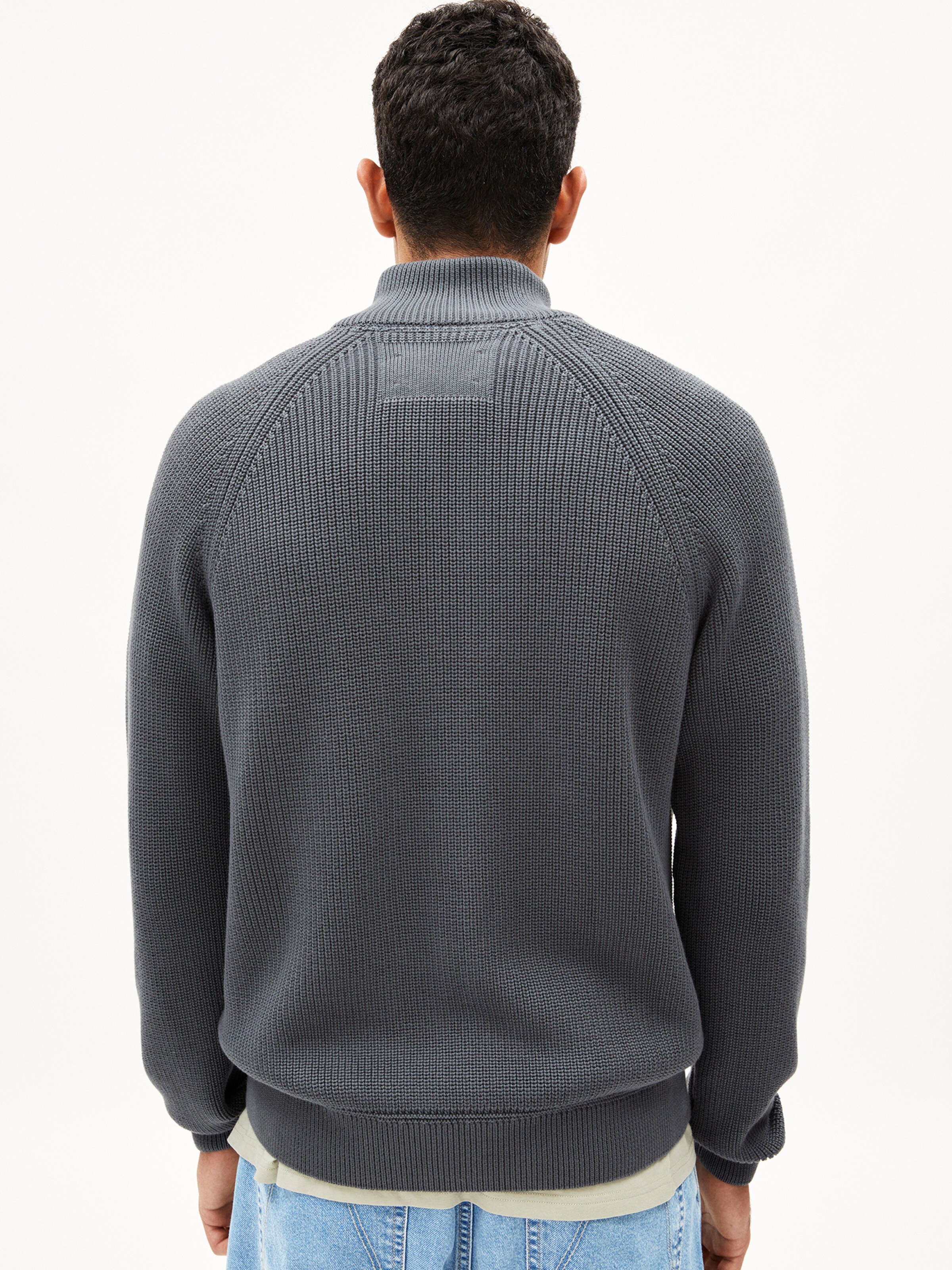 ARMEDANGELS Strickjacke ' AARTYOM ' in Grau: Vorderseite