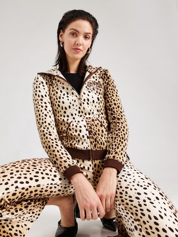 Juicy Couture Sweat jacket 'HERITAGE ROBYN' in Brown: front