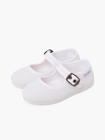 Ballerines Pisamonas en blanc