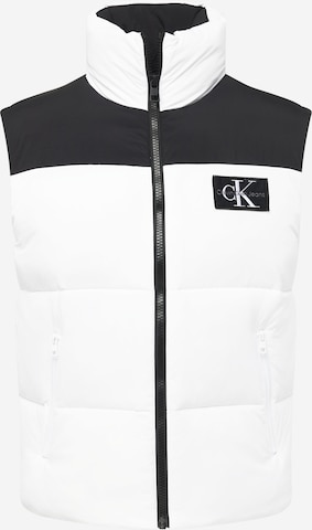 Calvin Klein Jeans Bodywarmer in Wit: voorkant
