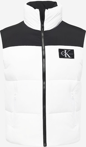 Gilet Calvin Klein Jeans en blanc : devant