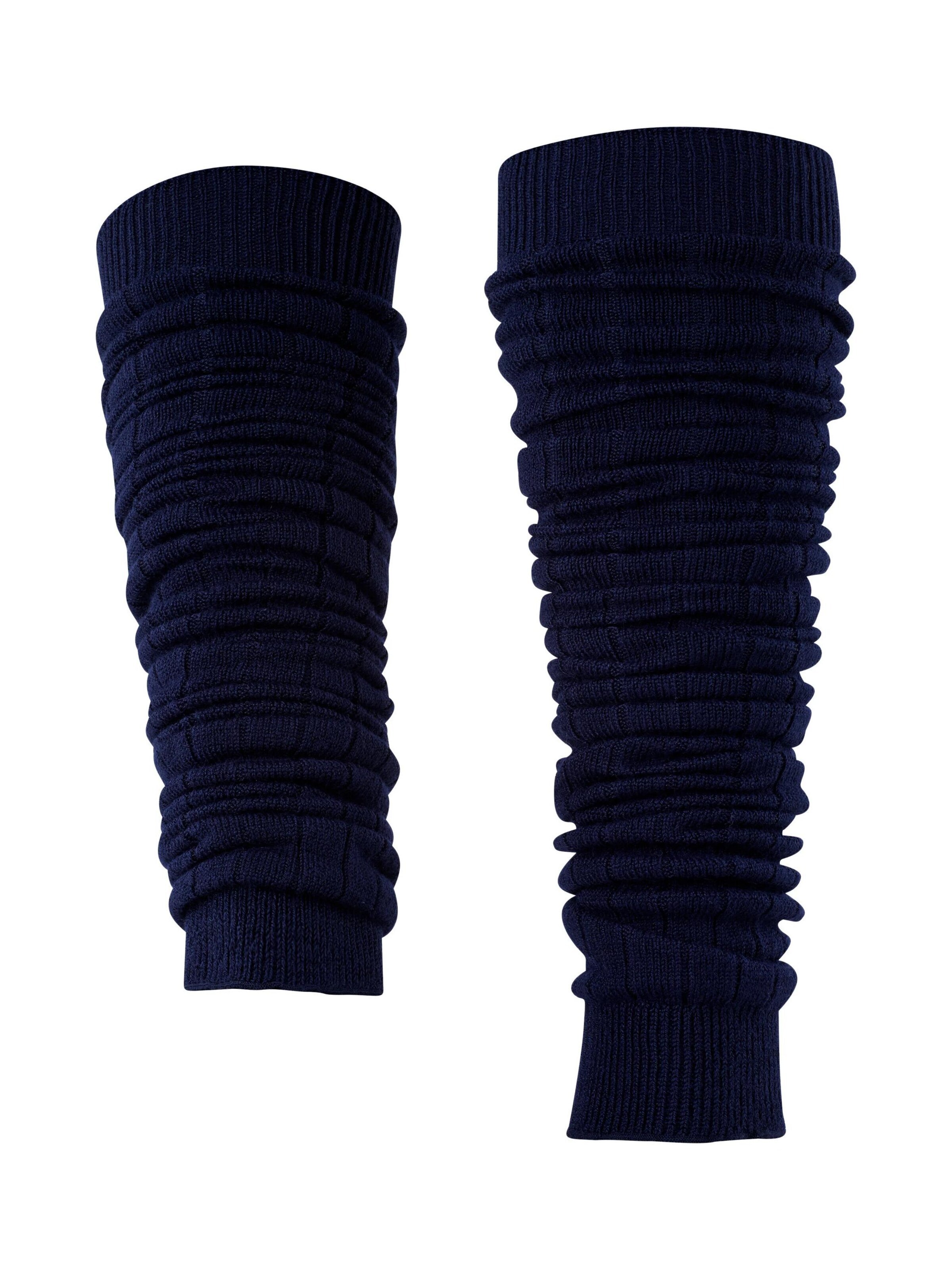 ESPRIT Leg Warmers 'Rib' in Blue