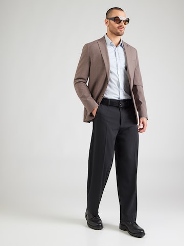 brūns Michael Kors Slim fit Klasiska žakete