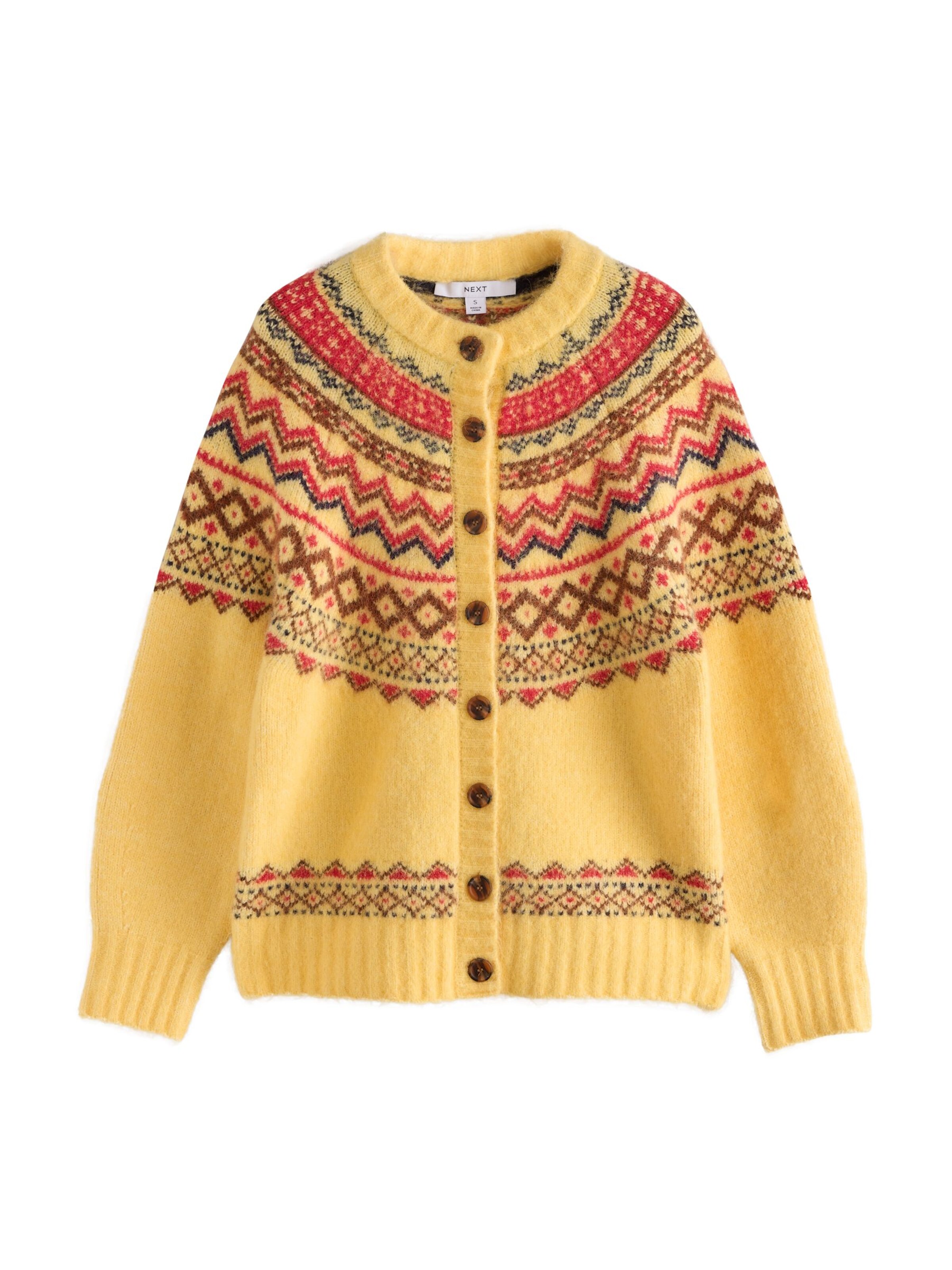 Next Knit cardigan in Yellow: front