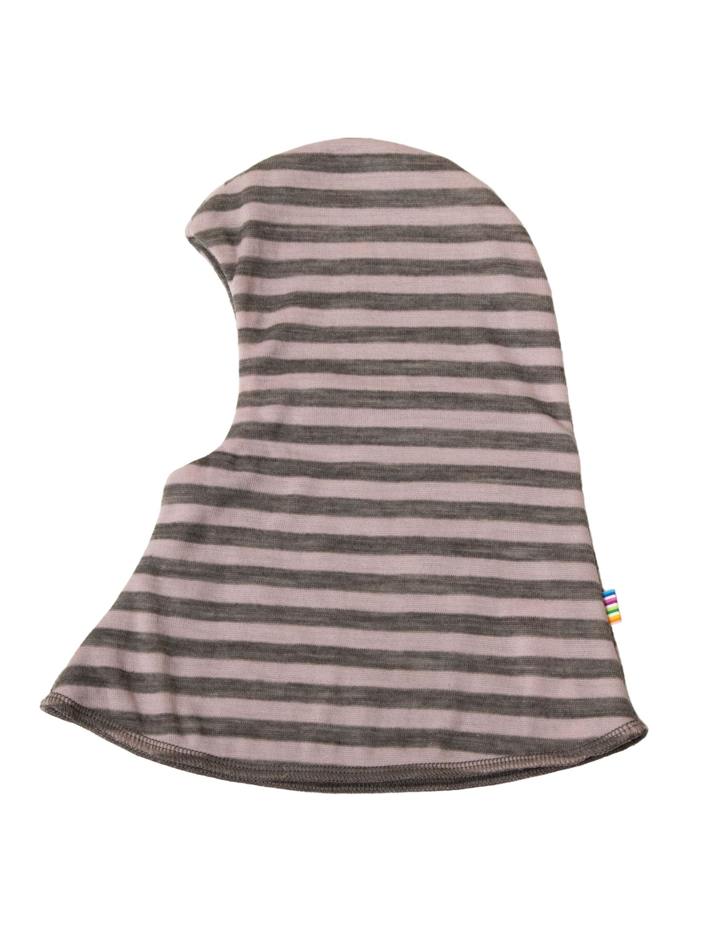 JOHA Beanie 'Schalmütze Merinowolle' in Pink: front