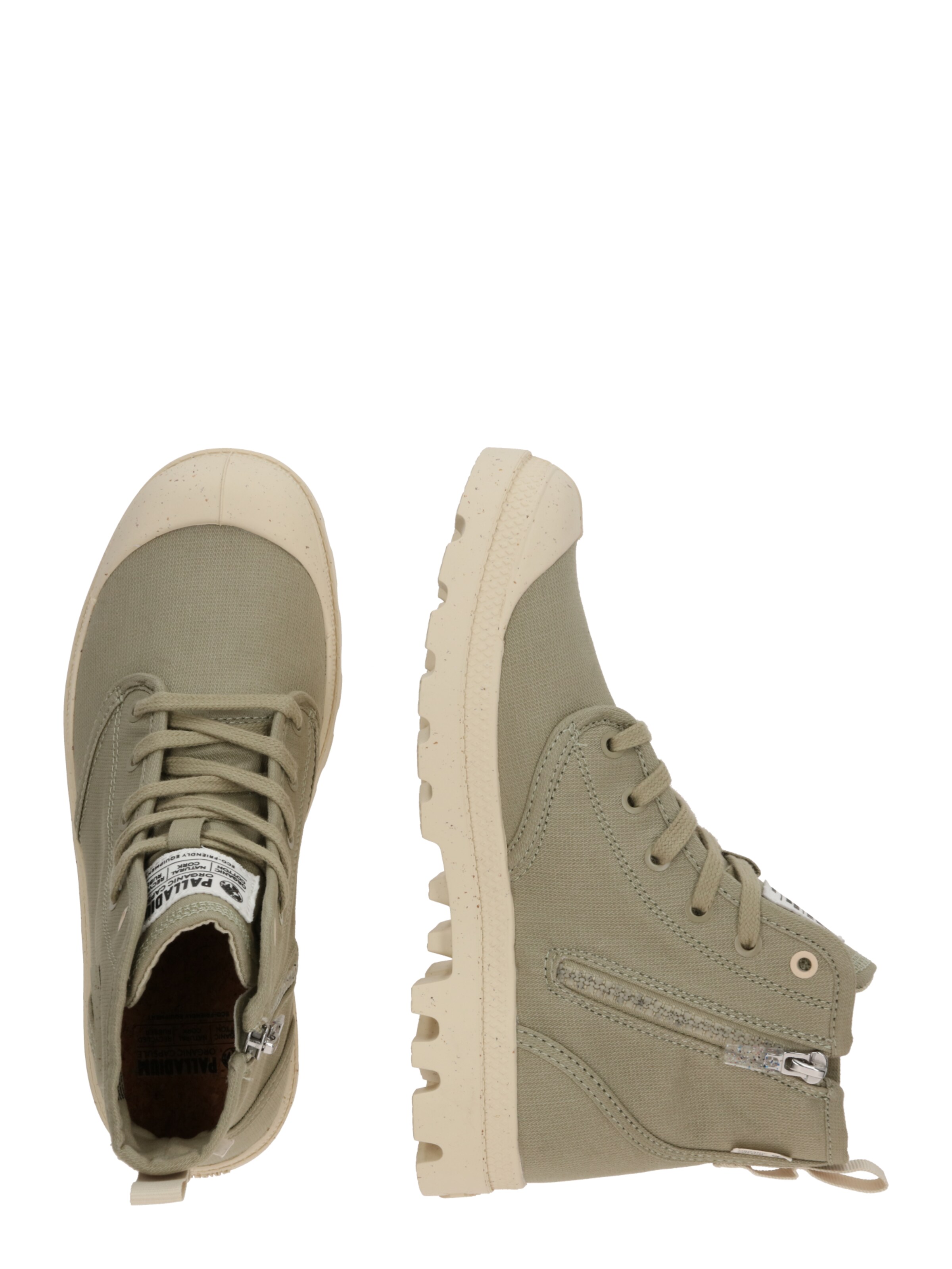 Bottines à lacets Palladium en vert