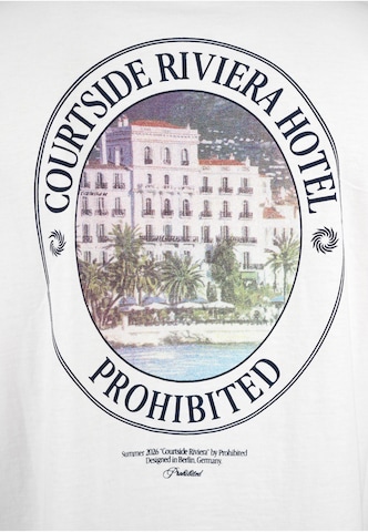 Prohibited Koszulka 'Riviera Hotel' w kolorze biały