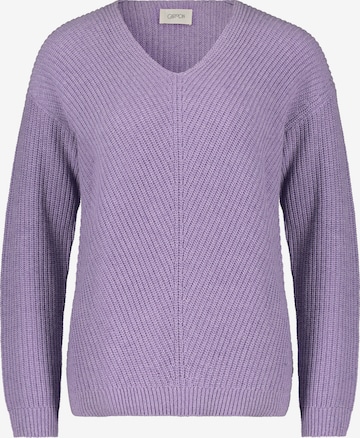 Cartoon Sweater in Purple: front