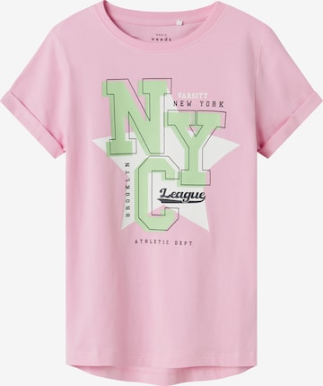 Tricou 'NKFVix' de la NAME IT pe roz: față