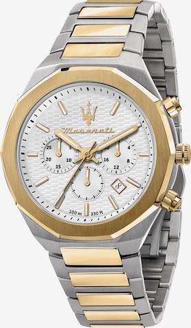 Maserati Analog Watch in Silver: front