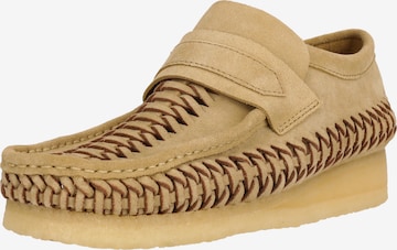 Chaussure basse 'WB' CLARKS en beige : devant