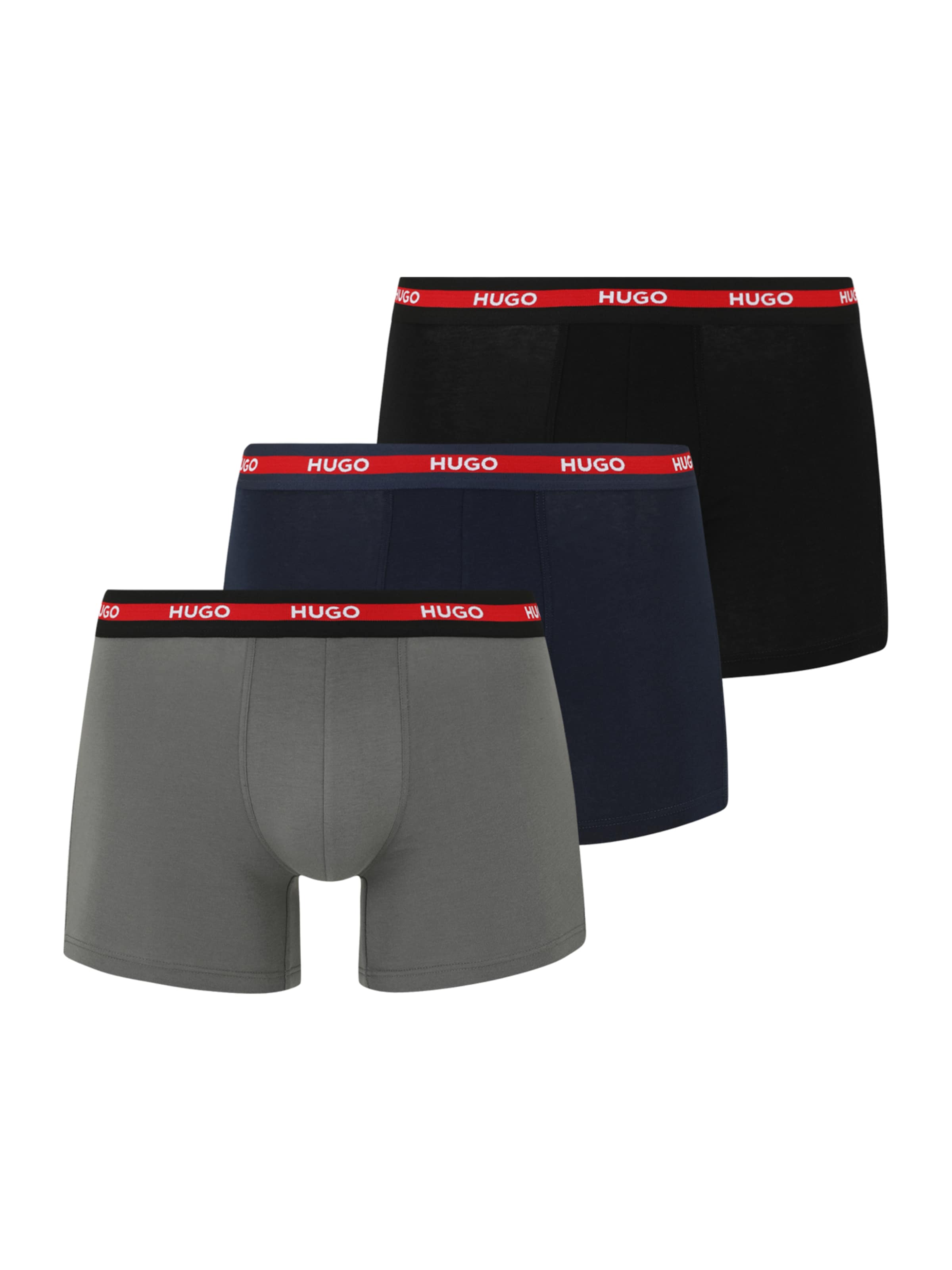 mėlyna HUGO Boxer trumpikės 'PLANET': priekis