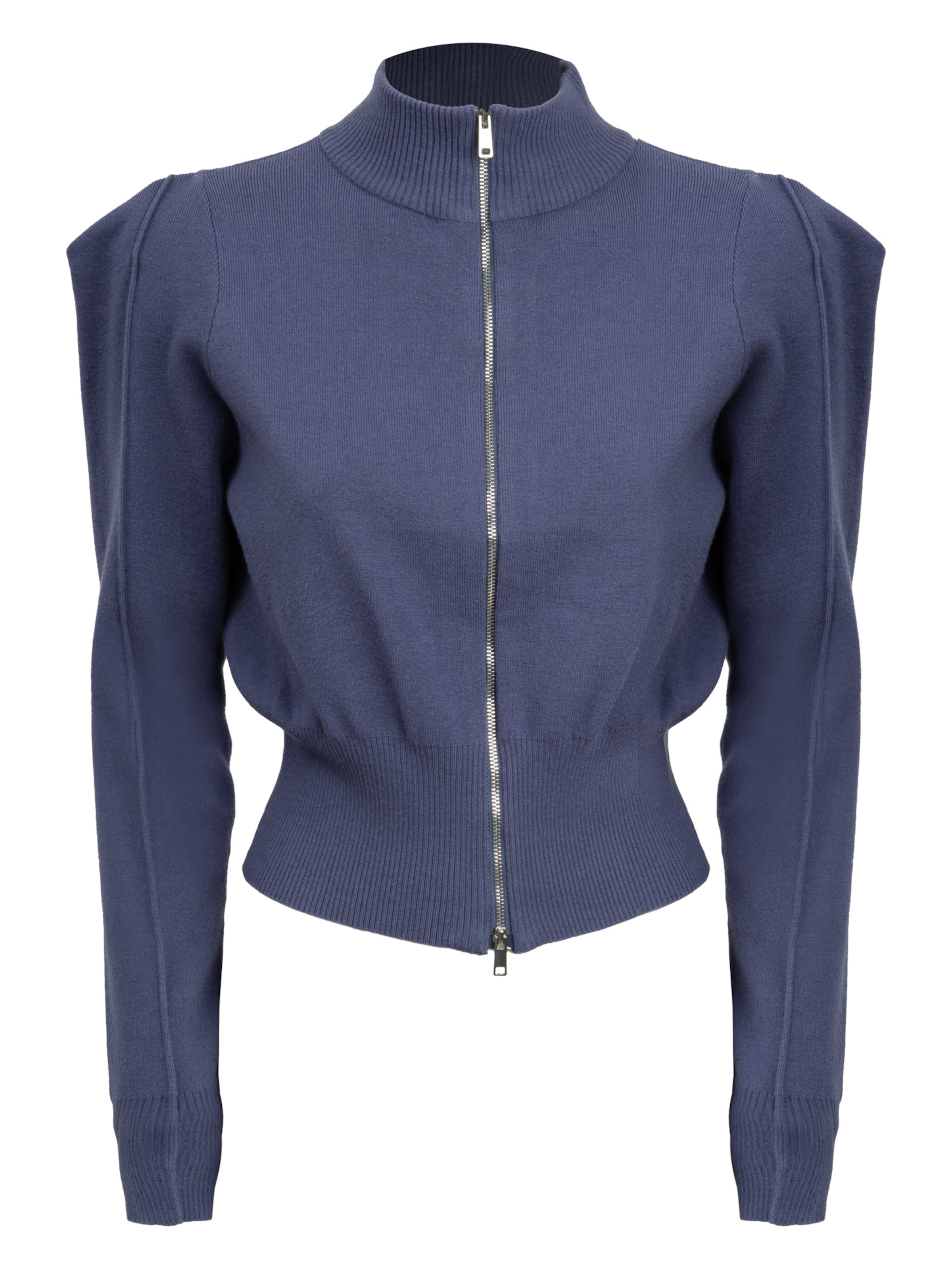 Influencer Knit Cardigan in Blue: front