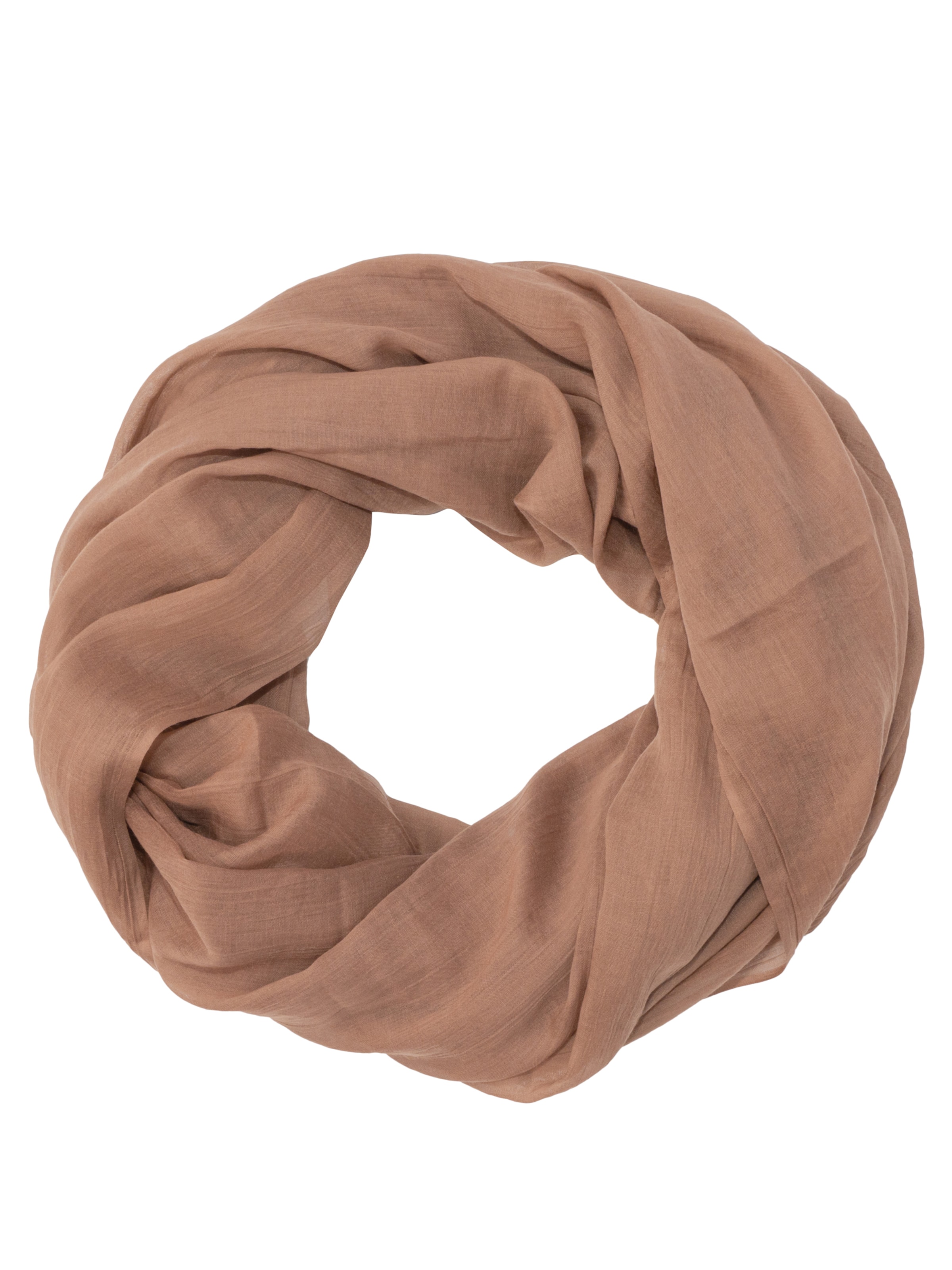 Écharpe tube 'Carina Uni' Seasons of April en marron : devant