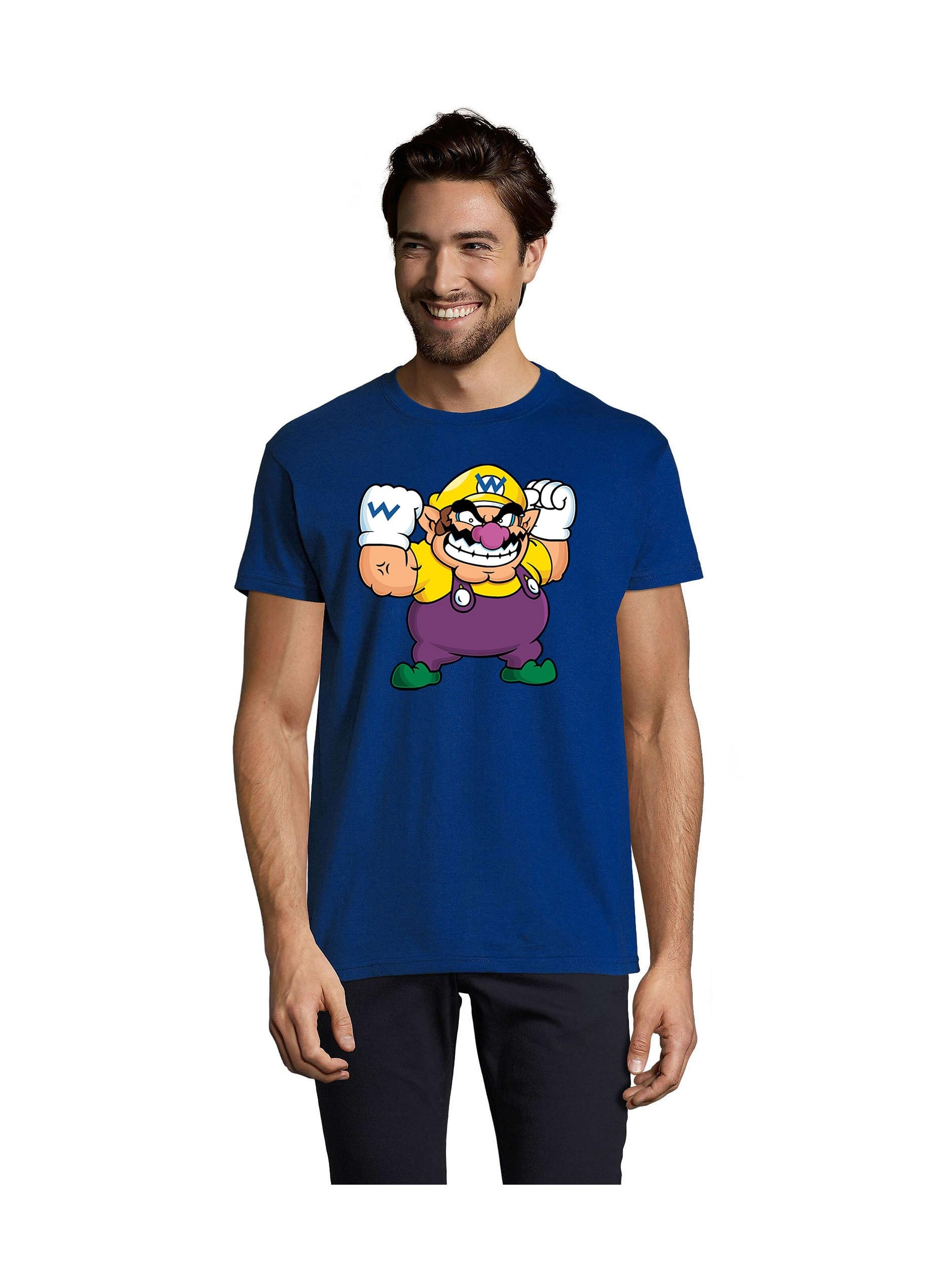 Blondie & Brownie Shirt 'Wario'‌‌‌‌ in XXL in royalblau, Produktansicht