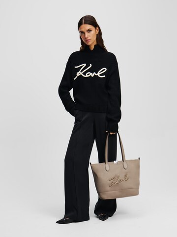 Karl Lagerfeld - Shopper en gris: frente