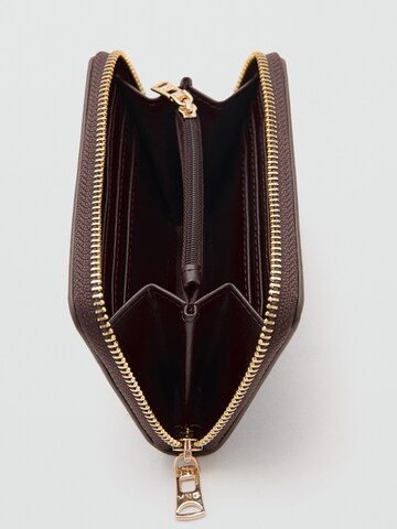 MANGO Portemonnaie 'MARTES' in Braun