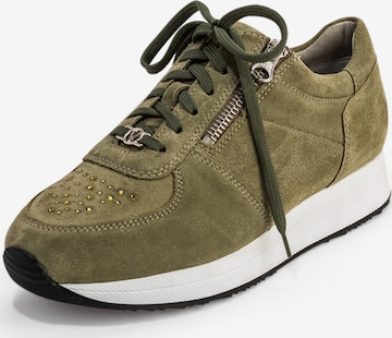 Baskets basses VITAFORM en vert : devant