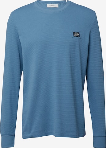 s.Oliver Shirt in Blauw: voorkant