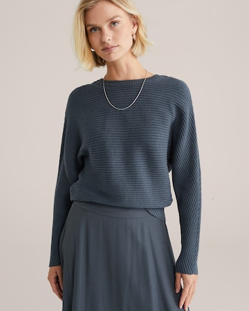 WE Fashion Pulover | modra barva: sprednja stran