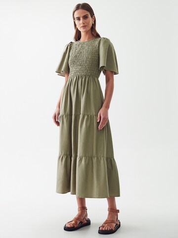 Robe 'ELORA' Calli en vert : devant