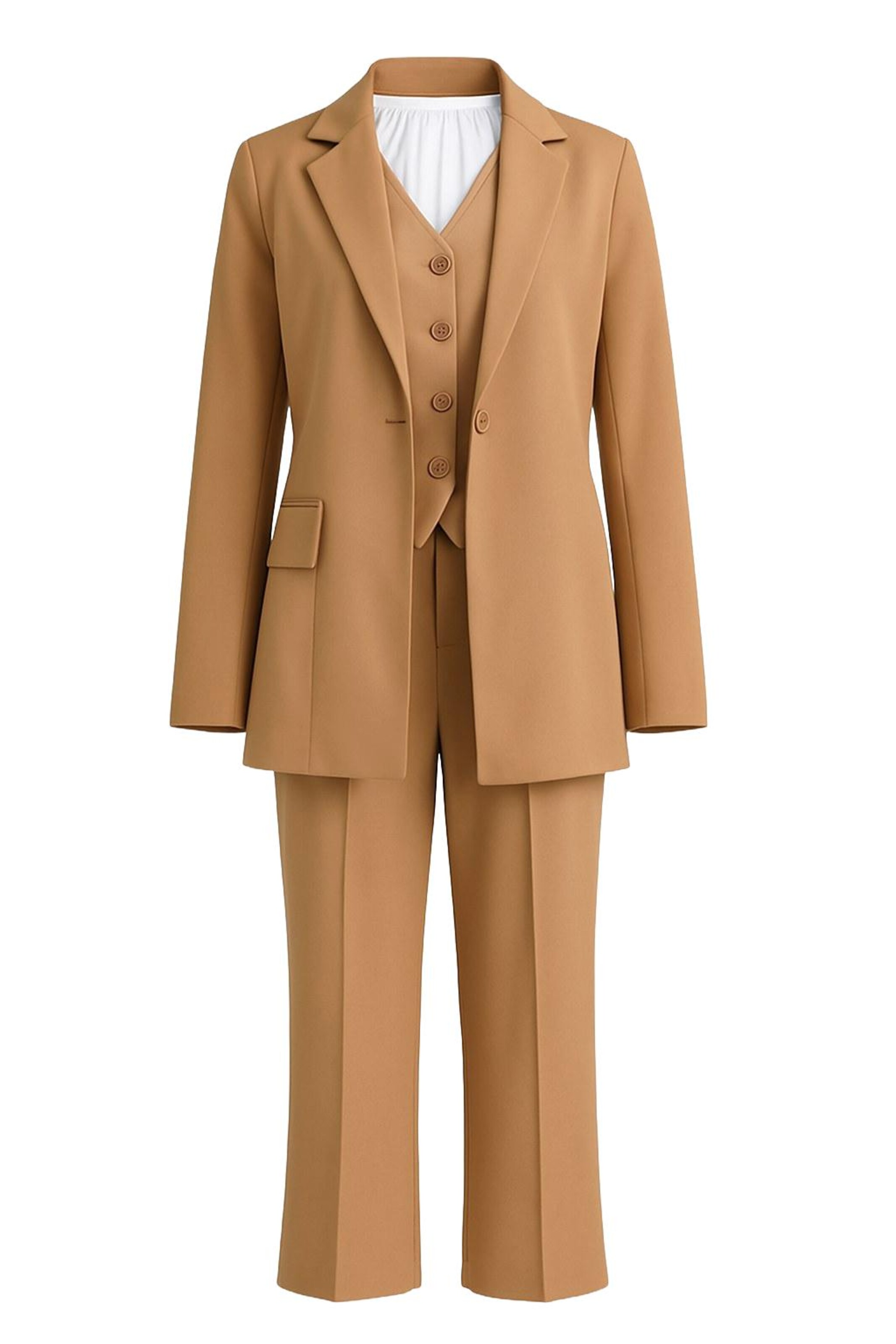 MODAMIHRAM Broekpak in Bruin